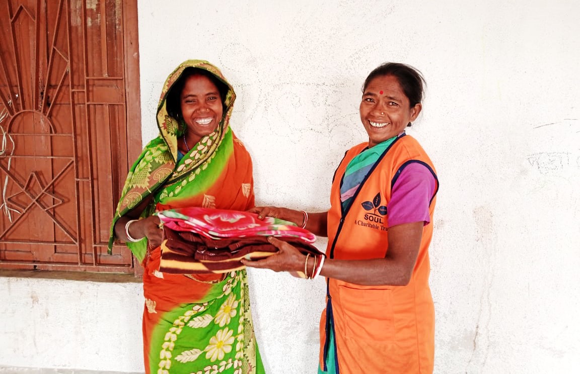 Blanket distribution for the underserved people