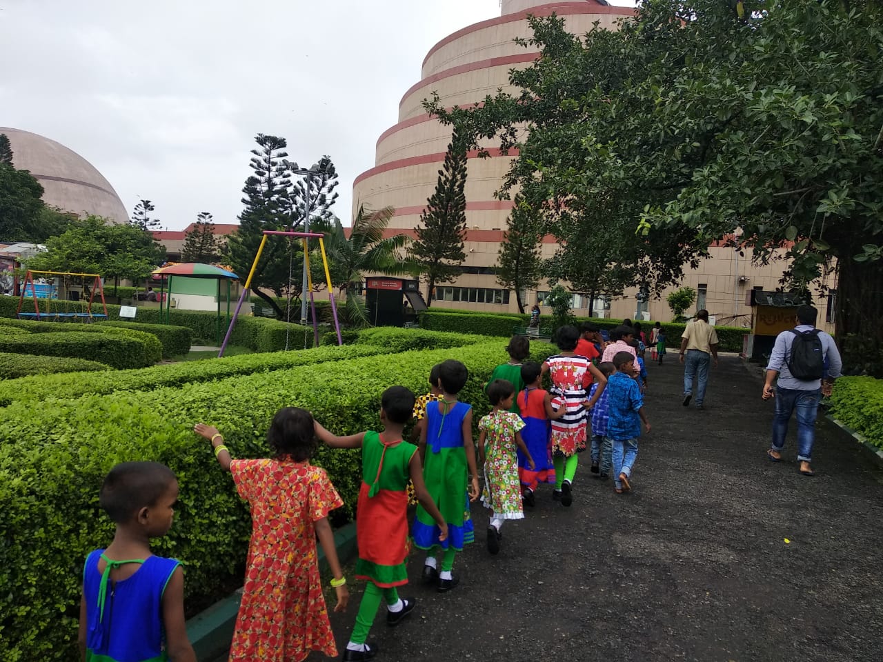 City Ride With Tribal Kids