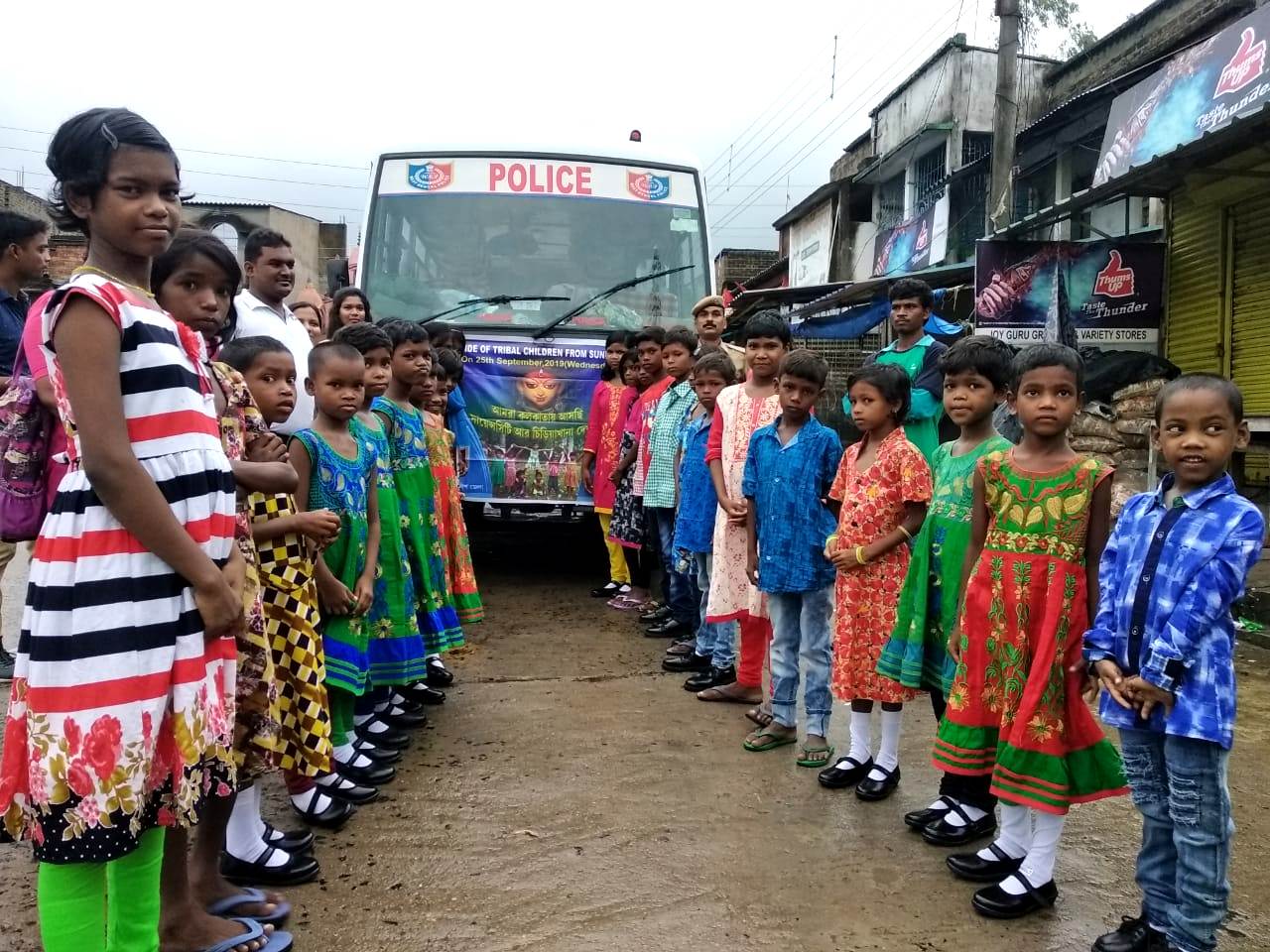 City Ride With Tribal Kids