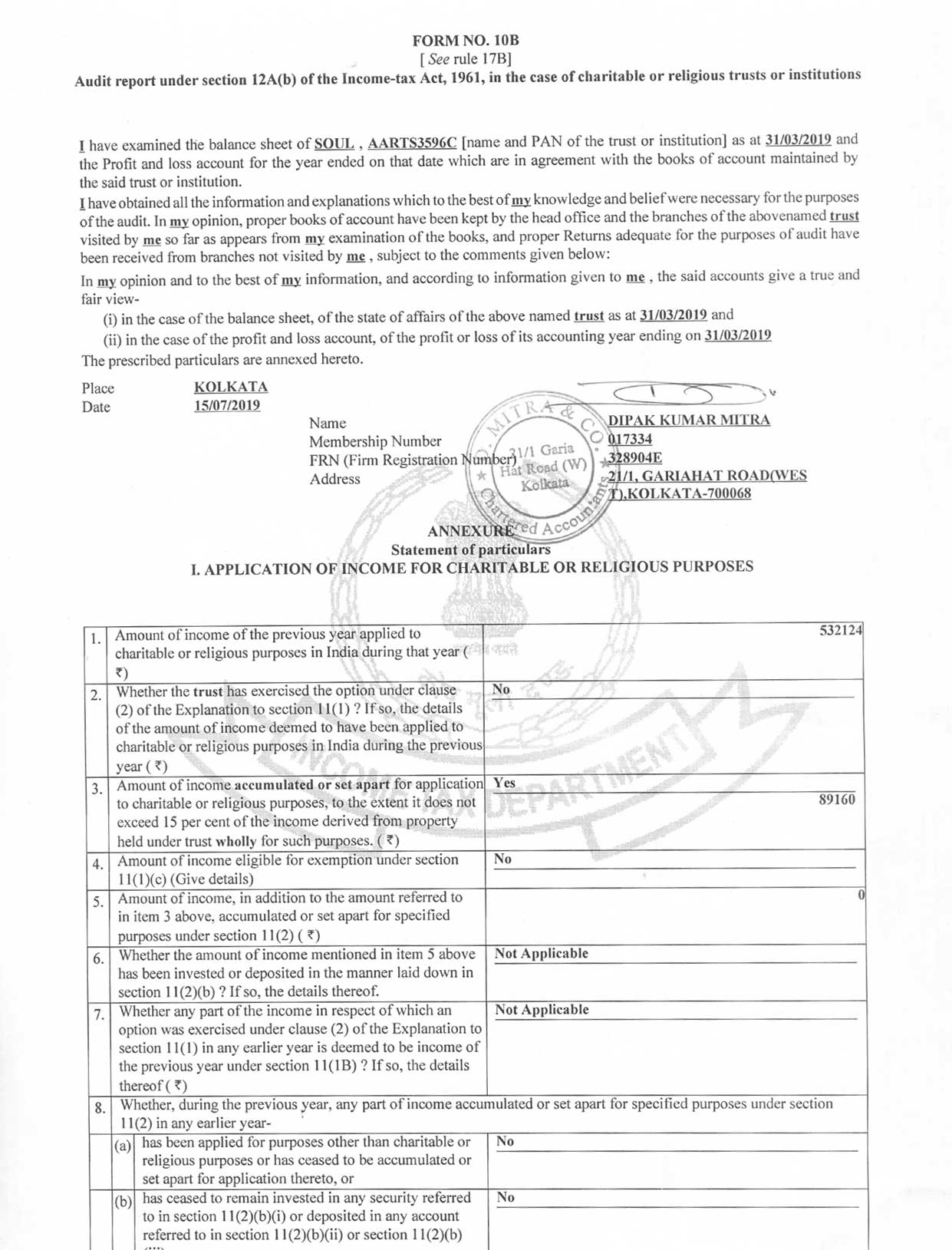AUDIT REPORT 2018-2019